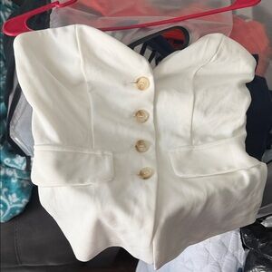 Elegant White Women's Jacket